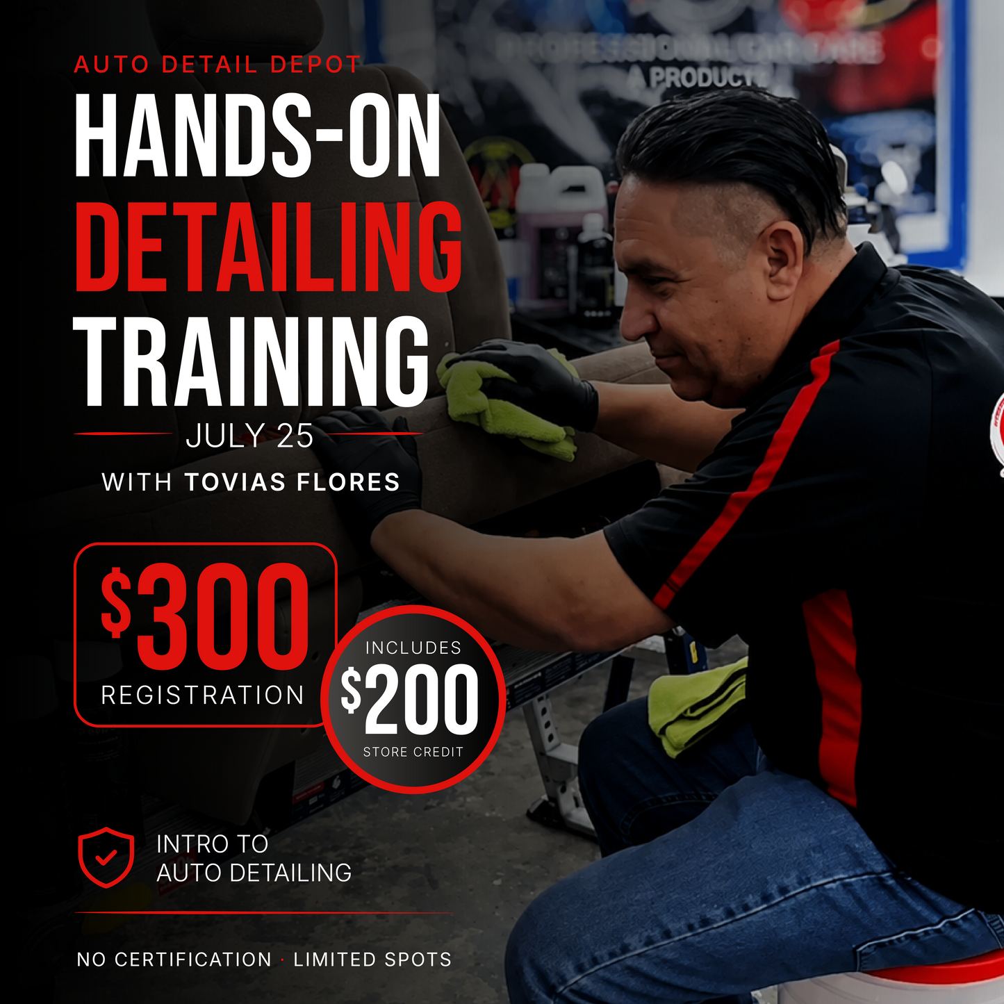 Hands-On Detailing Training — July 25
